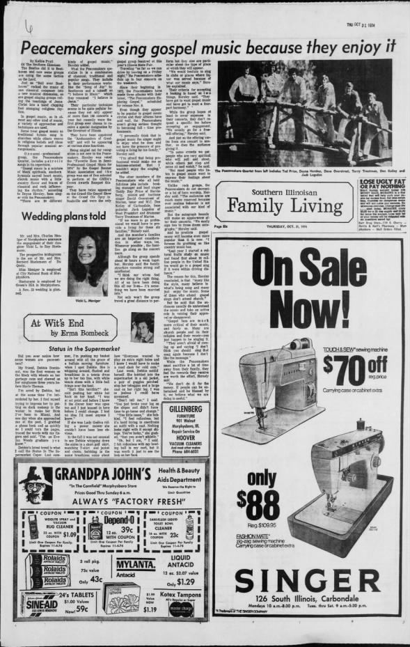 Peacemakers Article October 31st 1974